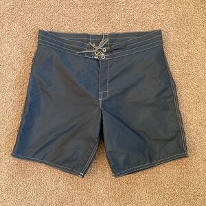 Birdwell Beach Britches Swim Trunks Mens Size 36 Gray Nylon Board Shorts